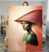 Luxe Geometric Sherpa Blanket in Modern Design